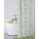 Штора для ванной комнаты Iddis Flower Lace, green 412P20RI11
