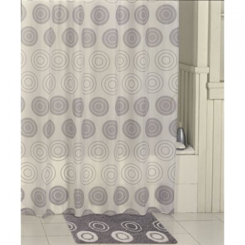 Штора для ванной комнаты Iddis Chequers, silver 431P20RI11