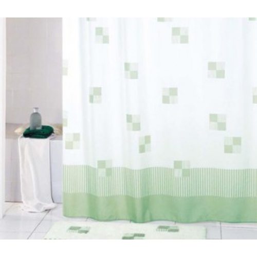Штора для ванной комнаты Iddis Green Cubes 320P20RI11