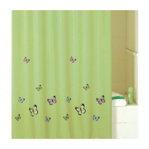 Штора для ванной комнаты Iddis Green Butterfly SCID032P