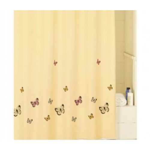Штора для ванной комнаты Iddis Yellow Butterfly SCID033P