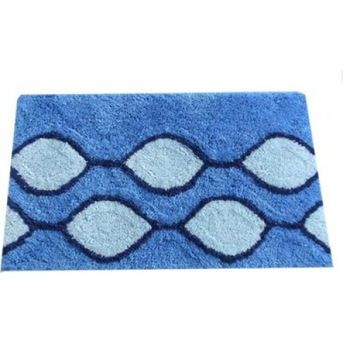 Коврик для ванной комнаты Iddis Curved Lines, blue 400A580I12