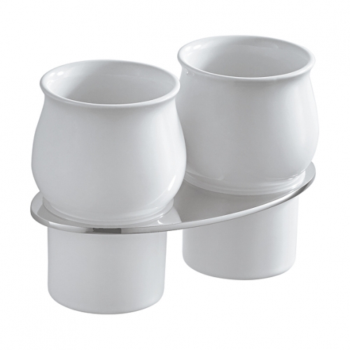 Подстаканник двойной керамика Iddis Leaf LEASBC2I45