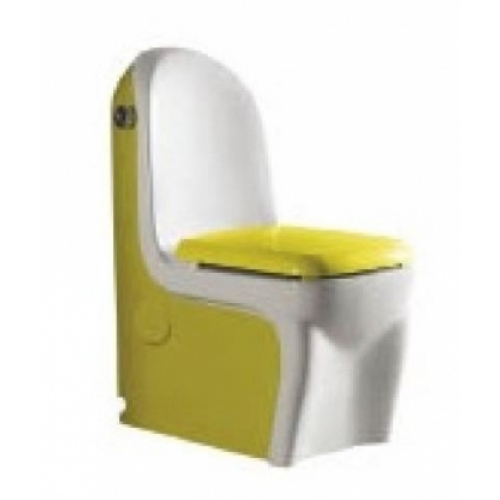 Laguraty унитаз моноблок слив в пол yellow 2218А