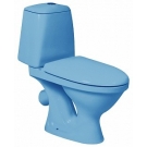 1P2012S0300BF Унитаз-компакт Соната крап голубой, класический, нижний подвод, механизм смыва 6л, сиденье полипропилен Santeri