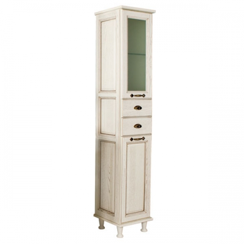 Акватон Шкаф-колонна Жерона белое золото,лев 1A158903GEM4L