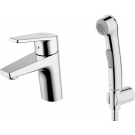LINE cмеситель для раковины с гигиеническим душем Bravat 7F15299C-2