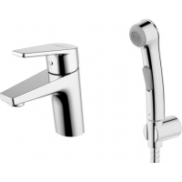 LINE cмеситель для раковины с гигиеническим душем Bravat 7F15299C-2