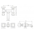 WHIRLPOOL смеситель для ванны с коротким изливом Bravat F678112C-01