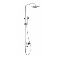 Bravat F6333367CP-A-RUS REAL Душевая колонна со смесителем для ванны поворотный излив