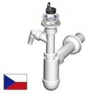 Alcaplast A-41/P Сифон для умывальника O40 с подводкой и нержавеющей peшeткой O63