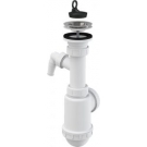 Alcaplast A-441/P Сифон для мойки с нержавеющей решеткой O70 и подводкой