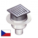 Alcaplast APV-203 Сливной трап 105 105/50/75,прямая/подв, реш. нержавеющая сталь, гидрозатвор мокрый