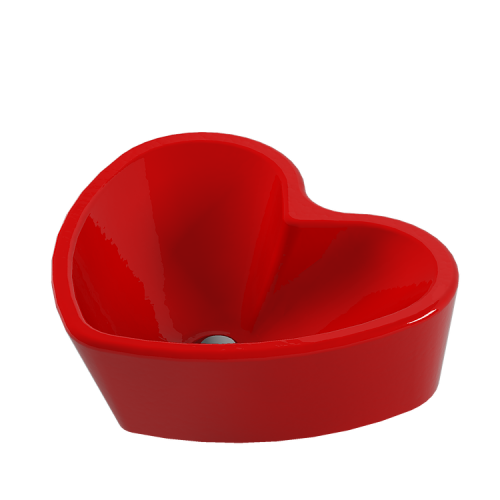 SANITA LUXE Умывальник Love is Red (красный)