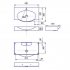 SANITA LUXE Умывальник Signo 76 F01 / Infinity 76 SANITA LUXE Умывальник Signo 76 F01 / Infinity 76