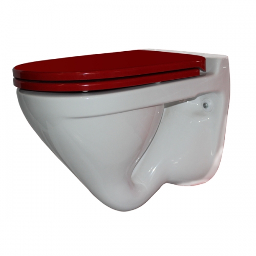 SANITA LUXE Унитаз подвесной Attica Color Red SL DM белый (сиденье дюропласт с микролифтом)
