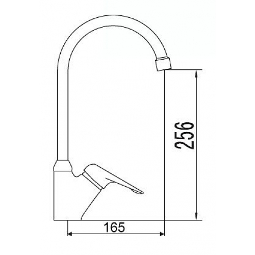 Смеситель для кухни Smart Реал SM033507AA R-излив