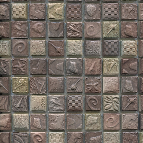 Elada Мозаика SН-W2507 светло-коричневый морской микс Ceramic