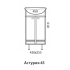 Aqualife Тумба Астурия 45 без ящиков