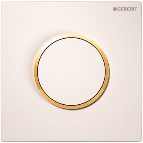 Geberit 116.015.KK.1 смывная клавиша SIGMA 10 (белый-золотой-белый)