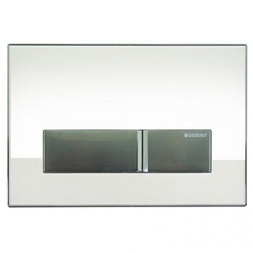Geberit 115.600.SI.1 смывн.клавиша SIGMA40 стекл-бел-алюм