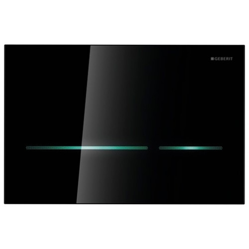 Geberit 116.091.SG.1 смывная клавиша SIGMA 80 (черное стекло)