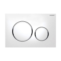 Geberit клавиша SIGMA 20 двойной смыв бел/бел/хр.глянц Арт 115.882.KJ.1