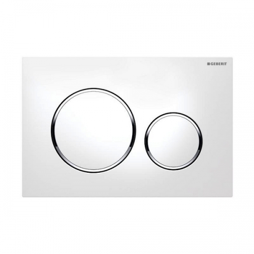 Geberit клавиша SIGMA 20 двойной смыв бел/бел/хр.глянц Арт 115.882.KJ.1