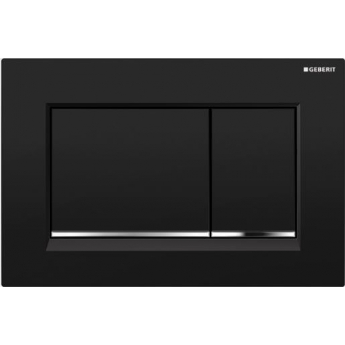 Geberit Смывная клавиша SIGMA30 (черный/глянцевый хром) Арт 115.883.KM.1