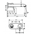 Hansgrohe Talis смеситель для раковины из стены 31611000 (внешняя часть)
