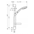 Hansgrohe Душ.стойка Croma 100 Vario/Unica'C 0.65 м 27772000