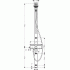 Hansgrohe 27105000 Душевая панель Croma 100