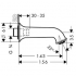 Hansgrohe 14148000 Talis Classic излив на ванну Hansgrohe 14148000 Talis Classic излив на ванну