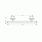Hansgrohe 41513000 Pura Vida поручень 300 мм