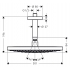 Hansgrohe 27337000 Верхний душ Raindance Select S 2jet Air 300 мм потолочный