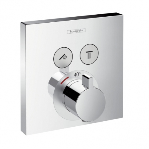 Hansgrohe 15763000 Термостат ShowerSelect на 2 пользователя наружная часть