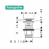 Hansgrohe 50105000 Push-open 1 1/4"