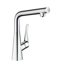 Hansgrohe Metris Select смеситель д/кухни однорычажный с кнопкой 14883000