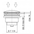 Nobili Сливной набор, Push-Open 1 1/4 AV00110/11 Nobili Сливной набор, Push-Open 1 1/4 AV00110/11