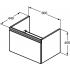 Теси подстолье 600 мм с 1-мя ящиком белый лак Ideal Standard T0046OV