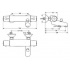 Смеситель термостат для ванны Ceratherm 50 A4509AA Ideal Standard