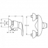 Смеситель для душа Cerasprint New B3745AA Ideal Standard