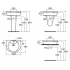 Раковина AREAL W4108 Ideal Standard