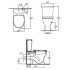 Унитаз-компакт с бачком OCEANE Junior W9038 Ideal Standard Унитаз-компакт с бачком OCEANE Junior W9038 Ideal Standard