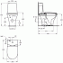 Унитаз-компакт с бачком CONNECT PURE W9123 Ideal Standard