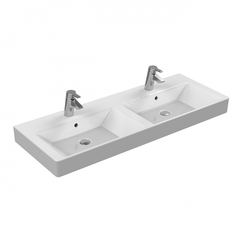 Страда умывальник двойной 1200х455х140мм, 2 отверстия под смесители Ideal Standart K079101