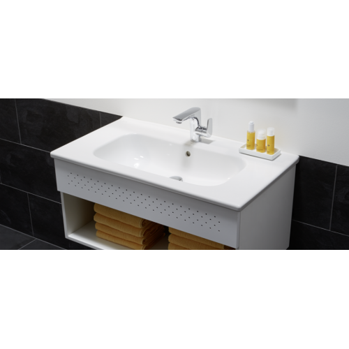 Vitra D-Light раковина 60 см с переливом и держателем для полотенец 5918B003-6106