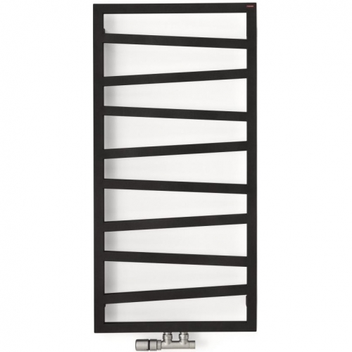 Terma Полотенцесушитель ZIGZAG черный (metallic black) 400W 835х500