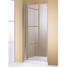 Hueppe 501 Design pure дверь распашная мат хром прозрачная 80x190