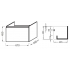 EB860-N18 тумба под раковину ODEON UP для Е4732 67х48,5x45 Jacob Delafon